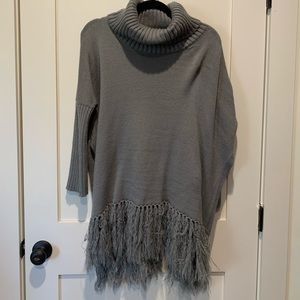 Fringe Turtle Neck Sweater